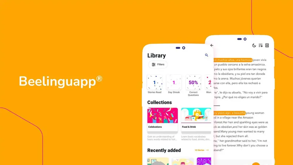 Beelinguapp MOD APK 2.796 (Premium Desbloqueado) para Android

